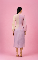 Ikat Cutwork Midi Dress