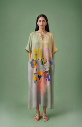 Ikat Kaftan Dress