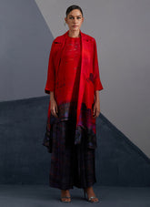 Vineyard Black & Ruby Jacket Set