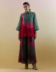 Gliss Pink & Green Short Co-Ord Set