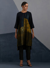 Omen Midnight & Gold Kurta Set