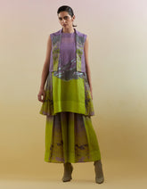 Gliss Lilac & Neon Green Co-Ord Set