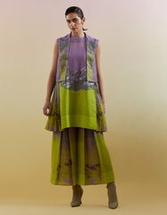 Gliss Lilac & Neon Green Co-Ord Set