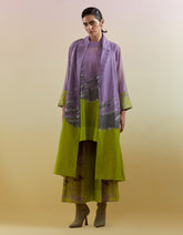 Gliss Lilac & Neon Green Jacket Set