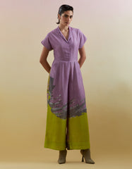 Gliss Lilac & Neon Green Jumpsuit