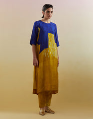 Omen Azure & Amber Kurta Set