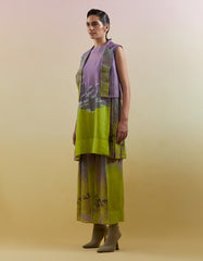 Gliss Lilac & Neon Green Co-Ord Set