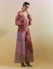 Gliss Dusty Pink & Grey Jumpsuit Set