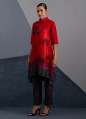 Vineyard Ruby & Black Kurta Set