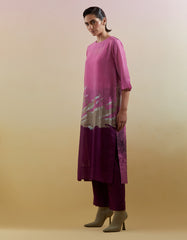 Gliss Pink & Purple Kurta Set