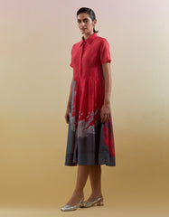 Gliss Pink & Grey Dress