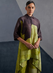 Omen Moss & Coffee Kurta Set