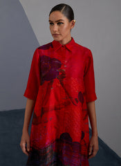 Vineyard Ruby & Black Kurta Set