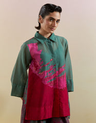 Gliss Pink & Green Short Co-Ord Set