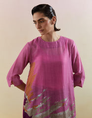 Gliss Pink & Purple Kurta Set