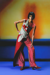 Floro Deep Red & Maroon Jumpsuit