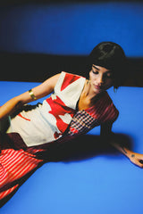 Floro Deep Red & Maroon Jumpsuit