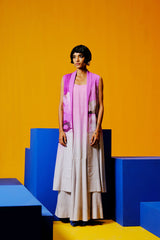 Diffuse Beetroot & Light Grey Jacket Dress