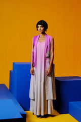 Diffuse Beetroot & Light Grey Jacket Dress