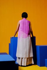 Diffuse Beetroot & Light Grey Jacket Dress