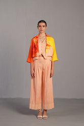 Diffuse Bright Orange & Yellow Jacket Set