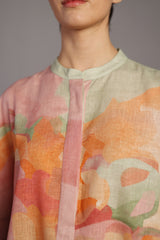 Diffuse Soft Pink & Green Shorts Set