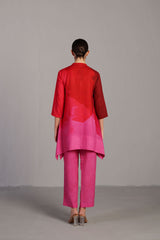 Diffuse Fuchsia Pink Kurta Set