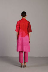 Diffuse Fuchsia Pink Kurta Set