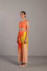 Diffuse Bright Orange & Yellow Co-Ord Set
