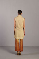 Diffuse Wine & Cream Jacket Set