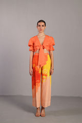Diffuse Bright Orange & Yellow Co-Ord Set