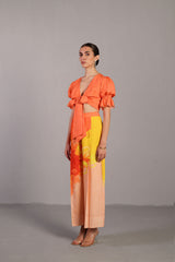 Diffuse Bright Orange & Yellow Co-Ord Set