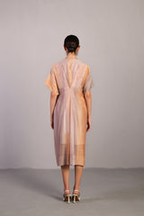 Candy Floss Soft Grey & Orange Dress