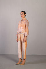 Candy Floss Soft Grey & Orange Co-Ord Set