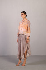 Candy Floss Soft Grey & Orange Co-Ord Set