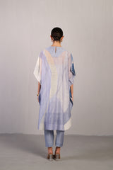 Sepal Blueberry & Coral Yellow Kaftan Set