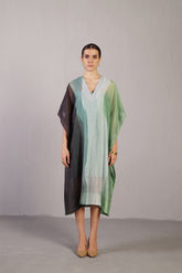 Ripple Black & Cool Green Dress