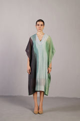 Ripple Black & Cool Green Dress