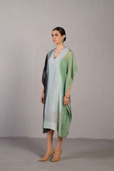 Ripple Black & Cool Green Dress