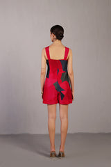 Patch Black & Red Playsuit