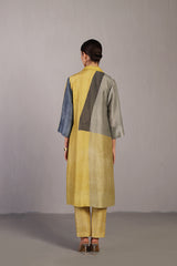Whorl Yellow & Grey Kurta Set