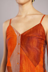 Patch Orange & Rust Playsuit