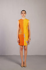 Stria Orange & Yellow Dress