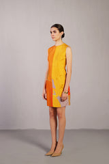 Stria Orange & Yellow Dress