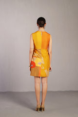 Stria Orange & Yellow Dress