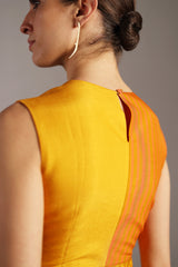 Stria Orange & Yellow Dress