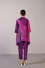 Flowna Pink & Purple Kurta Set