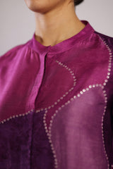 Flowna Pink & Purple Kurta Set