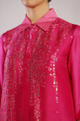 Glint Fuchsia Pink Kurta Set