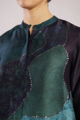 Flowna Royal Blue Kurta Set
